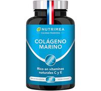COLÁGENO MARINO hidrolizado - 900 mg - Vitaminas A, C y E - Puro y natural - Hidratación de la piel - Protege huesos y articulaciones - 90 cápsulas - Nutrimea - Fabricado en Francia