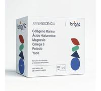 Colágeno marino hidrolizado Ácido-hialurónico + Magnesio Quelado + Omega 3 + Potasio + Yodo. Apoyo para el corazón, músculos y metabolismo. 28 sachets diarios