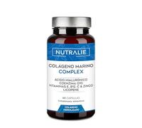 Colágeno Marino Hidrolizado + Ácido Hialurónico Q10 Vit C E - Piel - Vitaminas C E y Q10-100% Péptidos de Colágeno Tipo I - 60 Cápsulas Nutralie