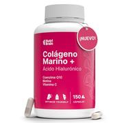 Colágeno Marino Hidrolizado Puro + Ácido Hialurónico, Coenzima Q10, Biotina & Vitamina C | 150 Cápsulas | Alta Biodisponibilidad | 5 Meses | Péptidos Tipo I | Piel, Cabello, Uñas, Articulaciones