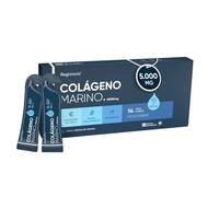 Colágeno Marino Líquido 5000mg con Vitamina C y Ácido Hialurónico - 14 Sobres de 30ml de Colágeno Bebible Tipo 1 Concentrado Sin Azúcar Para Bienestar y Belleza con Sabor Afrutado
