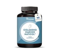 Colágeno Marino Naticol® 800 mg con Ácido Hialurónico y Vitamina C - Piel, Huesos y Cartílagos - Colágeno Patentado - 90 Cápsulas (Tratamiento 1 Mes) - Vitavea