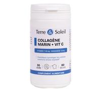 Colágeno marino Terre & Soleil + Vitamina C - Caja de 60 cápsulas