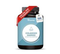 Colágeno Marino Tipo I y III - Con Ác.Hialurónico, CoQ10 y Zinc - 1 Mes | Piel Más Joven e Hidratada - Efecto Antiedad Con Coenzima Q10 - Cabello y Uñas Más Fuertes - 120 Cápsulas - Vitavea