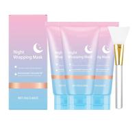 Colágeno Night Wrapping Mask,Colágeno-Mask,Nachtmaske,Colágeno-Nachtmaske Nachtpflege, verbessert die Weichheit und Festder Haut Feuchtigkeit (3PCS)
