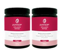 Colágeno puro de grado farmacéutico [600 g]: péptidos bioactivos premium de hidrolizado de colágeno de alta calidad. Con vitamina C, biotina, zinc y cobre - insípido - Buena solubilidad