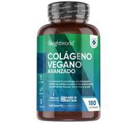 Colágeno Vegano Avanzado - 180 Cápsulas - Suplemento Con Resveratrol, Vitamina C, Zinc, Ácido Hialurónico y Vitamina E