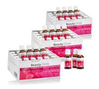 Colágeno Verisol® Beauty-Drink con Ácido Hialurónico - 3x 30 Ampollas colágeno bebible máxima absorción - Piel firme, cabello fuerte, uñas sanas - Vitamina C, Zinc, Biotina - Sabor afrutado listo