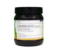 COLAGENOVA Marine +, Colágeno Marino, Ácido Hialurónico y Magnesio, Complemento Alimenticio en Polvo para Mantenimiento del Sistema Óseo y Muscular, Movilidad y Belleza (295 Gr, Vainilla)