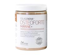 COLAGENOVA, Osteoforte Marine+, Peptidos Peptan® Marino, Ácido Hialurónico, Calcio, Magnesio, Vitaminas D3 y K2 natural MenaQ7, Ayuda a Mejorar la Densidad Ósea (315 Gr, Café)