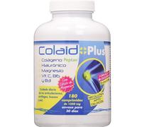 Colaid Plus Colágeno Hidrolizado con Citrato de Magnesio - 180 Comprimidos | Articulaciones, Cartílago, Huesos y Piel | con Ácido Hialurónico y Vitaminas