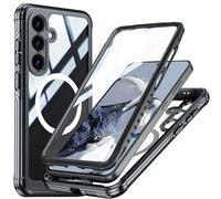 Colala Funda para Samsung Galaxy S25 Funda Magnética con Protector de Pantalla y Protección de Cámara Incorporados, Carcasa Protectora de 360 Grados a Prueba de Golpes,Negro