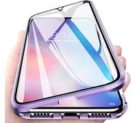 Colala Funda Samsung Galaxy A55 5G Absorción Magnética Carcasa[Marco de Metal] Frontal y Trasera Vidrio Templado 360 Grados Slim Fit Ultra Carcasa de Peso Ligero Cover Case - Morado