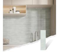 Colamo Loseta en muro para despegar y pegar, azulejos de pared para pegar en la cocina (muestra, gris)