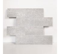COLAMO LUXURY - Azulejos de metro grandes rígidos de piedra sintética para salpicaduras de cocina, autoadhesivos para pared de baño, azulejos autoadhesivos de pared de mosaico de 12 x 12 pulgadas