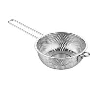 Colander For Kitchen | Stainless Steel Fine Mesh Strainer With Handle | Durable Kitchen Gadget | For Washing Fruit, Vegetable, Pasta, Noodle, Salad, Cooking, Home, Restaurant