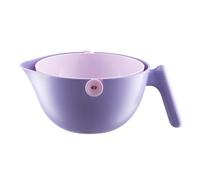 Colander Strainer with Handle, Kitchen Drainer Basket Bowl for Washing Fruits & Vegetables, Heat-Resistant PlasticStrainer for Rinsing Produce, PreparingIngredients in the Sink
