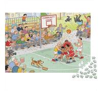 Colapso del blanqueador de la cancha de Baloncesto Puzzle De Madera Impermeable Puzzles De 1000 Piezas para Adultos Divertido Rompecabezas para Decoración del Hogar