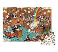 Colapso en el Juicio del Tribunal Puzzle De Madera Impermeable Puzzles De 1000 Piezas para Adultos Desafiante Y Estimulante Rompecabezas para Juegos Desafiantes