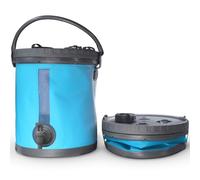 Colapz Bidón de Agua Plegable 20L Premium - Sin BPA Contenedor de Camping con Tapa Bloqueable y Grifo - Depósito Resistente para Agua Potable Exterior Jardín y Autocaravana Azul