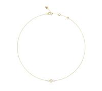 GUESS Collar pequeño de oro amarillo perlado para mujer, acero inoxidable de alta calidad, diseños de alta resistencia al deslustre, UBN05519YG