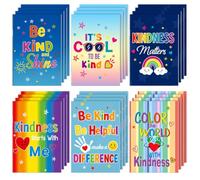 Colarr 24 Pcs Be Kind Inspirational Notebooks 3.15'' x 5'' Mini Motivational Pocket Notepads Journals Bulk for Adults Employees Coworkers Party Favors Mental Health Awareness Gifts