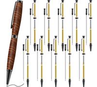 Colarr Kit de 10 bolígrafos para torneado de madera de 7 mm, kit de giro delgado con torno de repuesto, suministros de torneado para hacer suministros de oficina, aula, bricolaje, amigos, profesores,