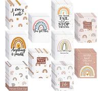 Colarr Regalos inspiradores, mini diario motivacional de arcoíris bohemio de bolsillo pequeño a granel, cuadernos inspiradores de agradecimiento, blocs de notas para estudiantes, suministros de