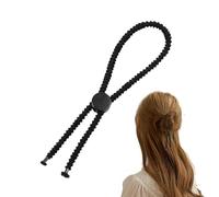 Colas de caballo para el pelo, bandas gruesas y rizadas, ajustables, para interiores y exteriores, para mujeres y niñas, coletas de caballo para viajes, camping