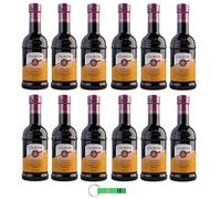 COLAVITA Vinagre balsámico de Módena IGP Vinagre Aceto Balsámico di Modena Botella de cristal IGP 12 x 250 ml + llavero Beni Culinari gratis