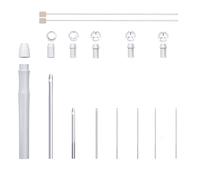 COLAYERIST 16 PCS Punch Needle Kit, Kit de Agujas de Bordado Ajustables para Herramienta para Aguja de Punch, Aguja Mágica para Bordado Kit de Agujas para Punch Adultos Principiantes, Embroidery Kit