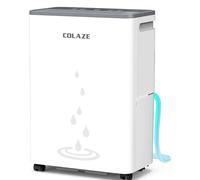 COLAZE Deshumidificador 20L/día, Deshumificadores de Humedad Silencioso, Modo Secado de Ropa y Auto Antihumedad,Drenaje Continuo, Ideal para Baños, Dormitorios, Sótanos