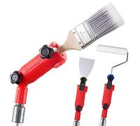 COLBENT Extensor de Pincel multiángulo, Herramienta de bordeadora de Pintura para techos Altos, Mango de extensión de Pincel, Herramienta de Pintura de Esquina, Accesorios de Poste de extensión,