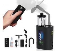 COLBOR CF3 - Máquina de niebla portátil con control remoto, máquina de humo de mano recargable de 30 W para fotografía, Navidad, cosplay, mini nebulizador con iluminación RGB y efecto Tyndall (uso en