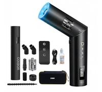 COLBOR CF5 - Máquina de niebla portátil, 40 W, mini máquina de humo de mano con efecto de luces RGB, nebulizador de control remoto para fotografía, eventos al aire libre, fiestas, efectos de escenario