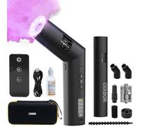 COLBOR CF5 Mini máquina de niebla portátil con luces RGB magnéticas y control remoto inalámbrico, máquina de humo de mano recargable para sesiones de fotos, efectos de escenario, Halloween, fiestas en