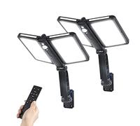 COLBOR Farolas Solares Exteriores, Luces LED Pared al Aire Libre con 5 Modos Sensor de Movimiento Foco 218 LEDs Impermeable IP65 para Garaje Jardín Patio (2 Piezas), Farola-Solar-Exterior-Foco-Luz