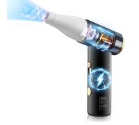 COLBOR Soplador de Polvo Eléctrico, AirMaxx A1 Aire Comprimido Limpieza PC Portátil 100000RPM Velocidad Variable Continua con Luz LED y Boquilla Inalámbrico, Aire-Comprimido-Soplador-Polvo-Eléctrico