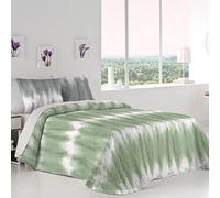 Colcha BOUTI Elan Reversible DE FUNDECO Primavera Verano (Cama 105 (200x270 cm.), Verde Agua)