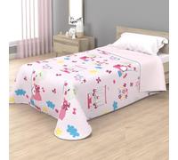Colcha bouti infantil con acolchado termosellado para camas 90 y 105 cm, con diseños de piratas, unicornios, perritos y cerditos... Ideal para primavera y verano (Ratita, 90)