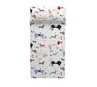 Colcha bouti reversible doggy patch cama 105