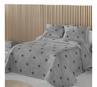 Colcha BOUTI RONY Reversible DE FUNDECO Primavera-Verano (Cama 135 (235x 270 cm.), Gris)