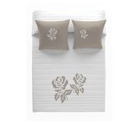 Colcha bouti roses lino cama 180