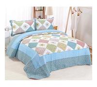 Colcha Cama Bouti Acolchada Doble Tamaño Patchwork Ligero Edredón Microfibra Cubrecamas,G-230X250cm