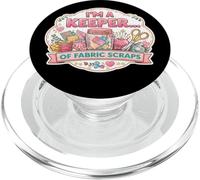 Colcha de Costura Divertida con Texto en inglés I'm A Keeper of Fabric Scraps PopSockets PopGrip para MagSafe