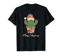 Colcha de Patchwork de Cactus de Feliz Navidad Camiseta
