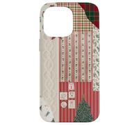 Colcha de Punto de Navidad con diseño de árbol de Navidad Carcasa para iPhone 14 Pro MAX