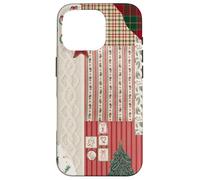 Colcha de Punto de Navidad con diseño de árbol de Navidad Carcasa para iPhone 16 Pro