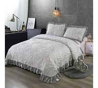 Colcha Fina Cama 135/150,cubrecama Verano Funda Bouti De Algodón,Manta Y 2xFundas De Almohada,C-245x265cm