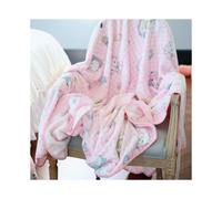 (Colcha kt 100x100cm) Funda de franela de peluche de dibujos animados de anime Kawaii para decoración